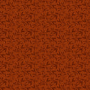 Whimsy II - Tossed Sprigs - Orange