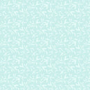 Whimsy II - Tossed Sprigs - Aqua
