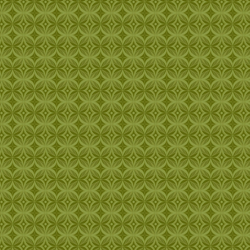 Whimsy II - Kaleidoscope Geo - Green