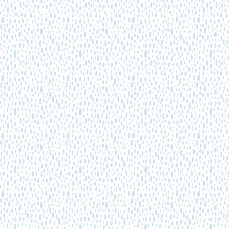 Whimsy II - Rain Drops - White/Blue
