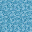 Whimsy II - Packed Tonal Floral - Blue