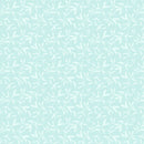 Whimsy 2 - Tossed Sprigs - Light Turquoise