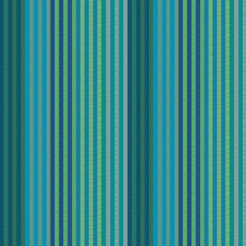 Kaffe Fassett Woven Stripes - Caterpillar Stripe - Aqua