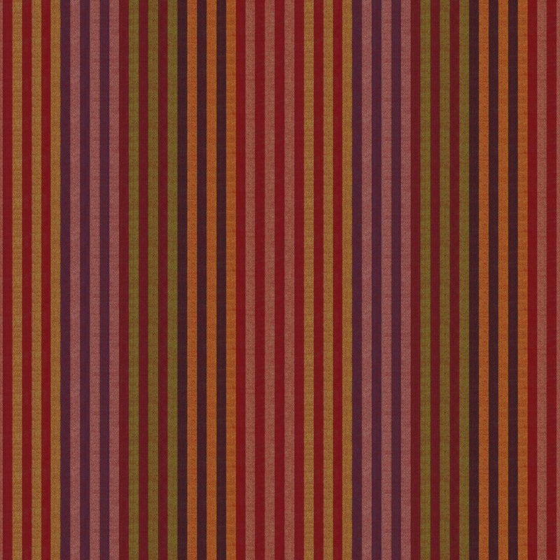 Shot Cotton Stripe - Caterpillar Stripe - Earth