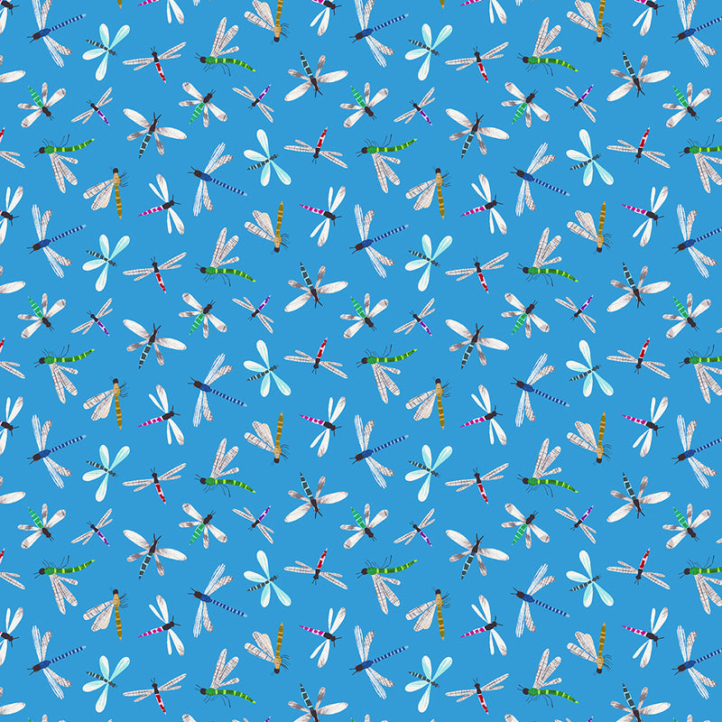 Summer Splash - Dragonflies - Blue