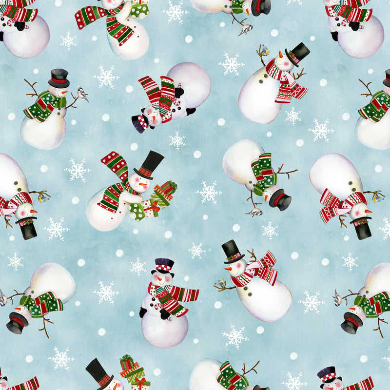 Snowman Christmas - Snowmen - Light Teal