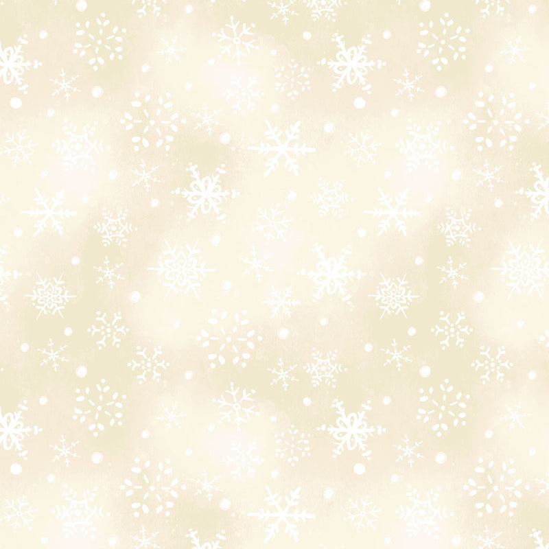 Snowman Christmas - Snowflakes - Dark Butter