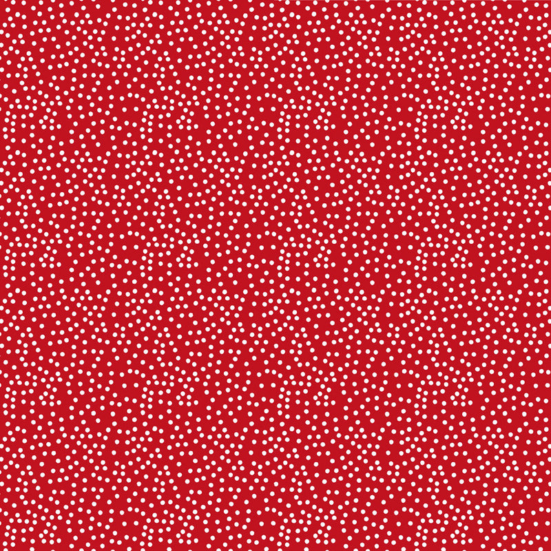 Snowman Christmas - Dots - Light Red