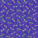 Lily Pond - Dragonflies - Dark Purple