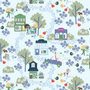 Shop Hop - Toile - Pale Blue