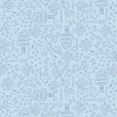 Shop Hop - Line Art - Light Denim