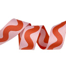 Floral Reef Webbing - Big Squiggle - Coralline