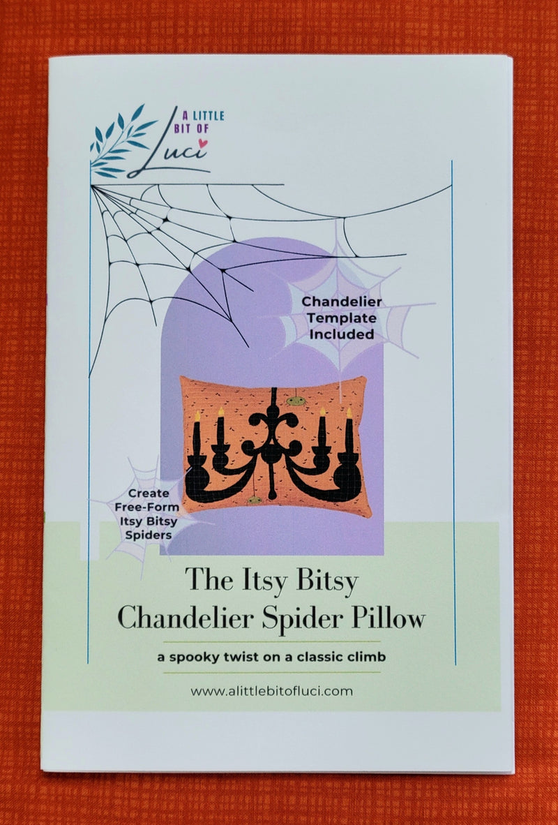 The Itsy Bitsy Chandelier Spider Pillow
