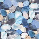 Just Be - Abstract Pebble - Blue