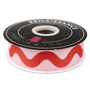 Floral Reef Webbing - Big Squiggle - Coralline