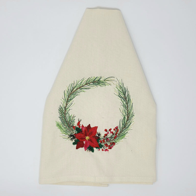 Floral Wreath Dish Towel
