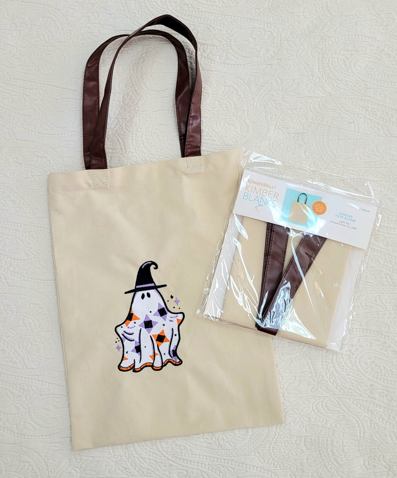 Ghosties Tote Bag Embroidery