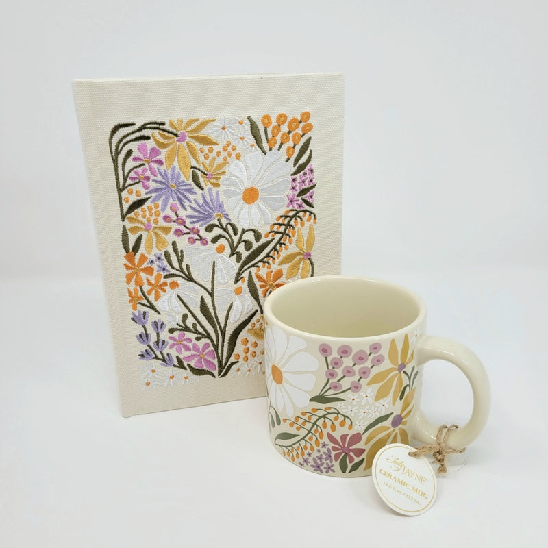 Wildflower Mug and Journal Set