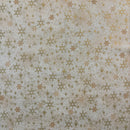 Snow Crystals - Snowflake - Beige/Gold