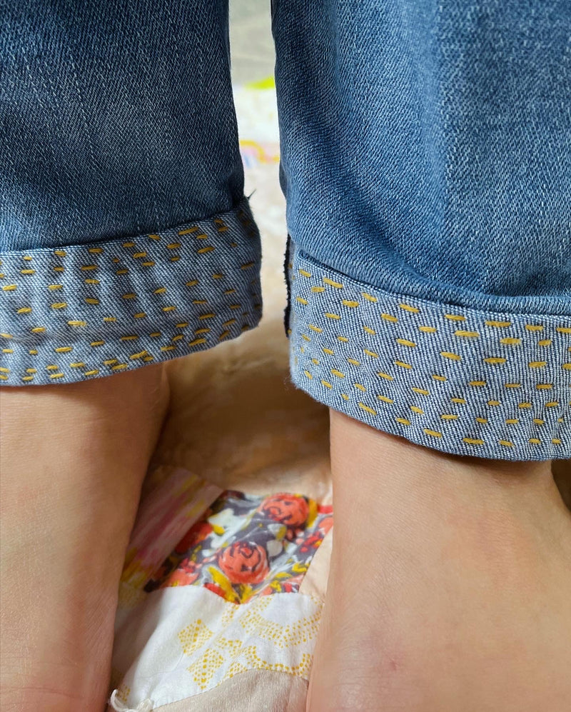 Visible Mending with Denim