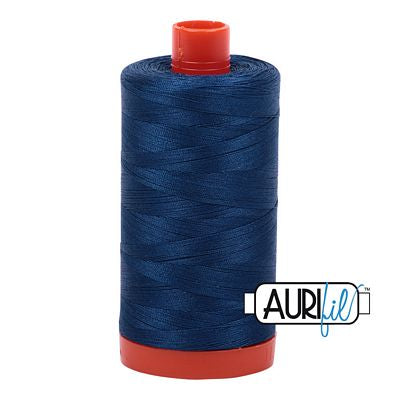 Aurifil Large Spool - 50wt - Medium Delft Blue