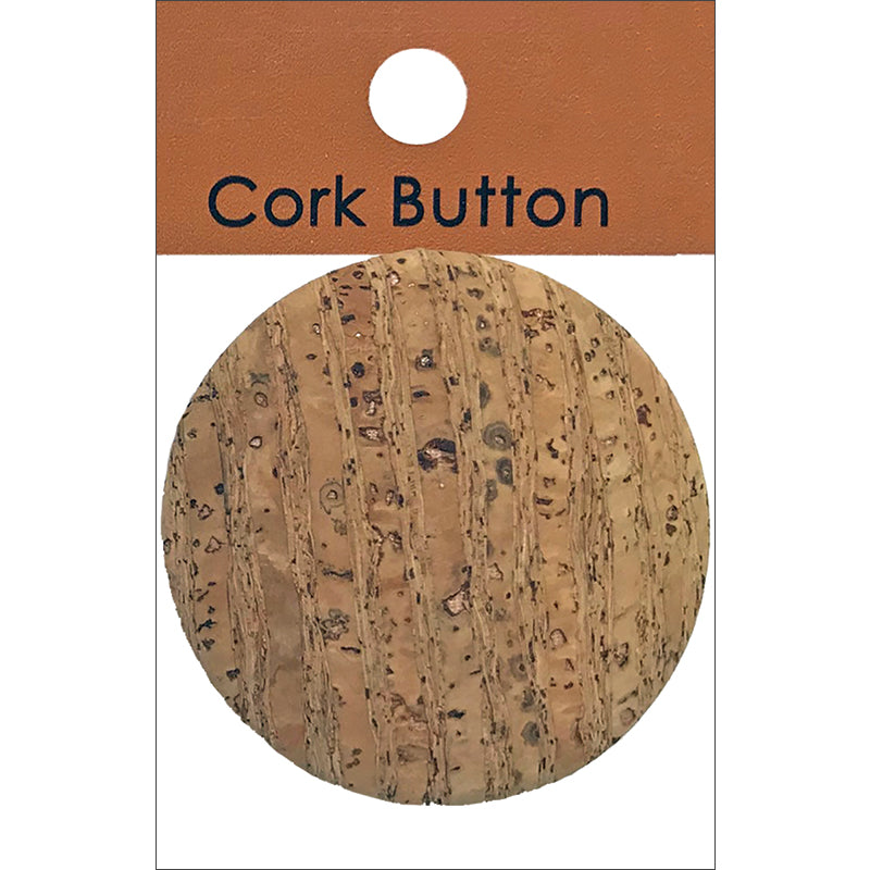 Cork Button - Natural - 2"