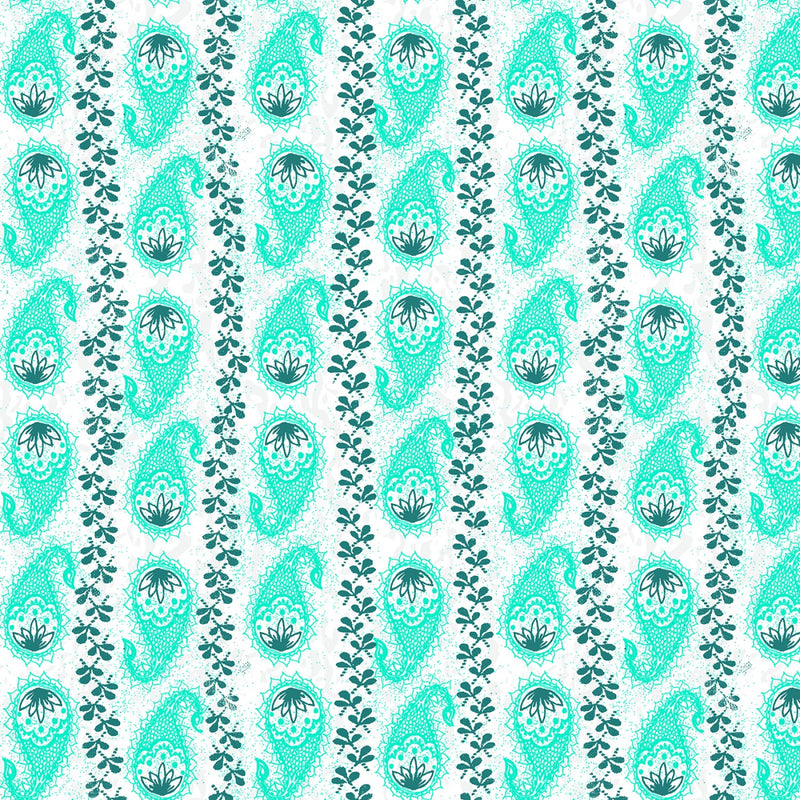 Our House - Paisley Stripe - Turquoise