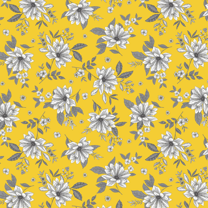 Belle - Floral Fantasy - Yellow