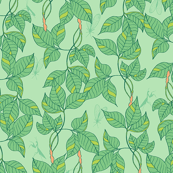 Moonlit Garden - Leafy - Mint