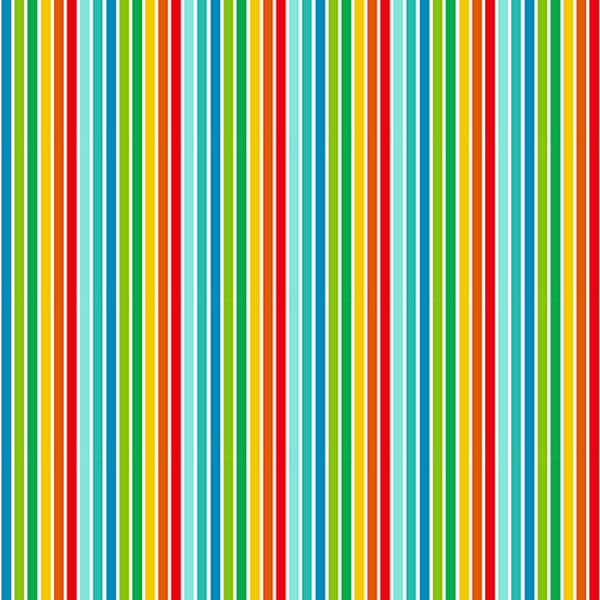 Furry Friends - Rainbow Stripe - Green