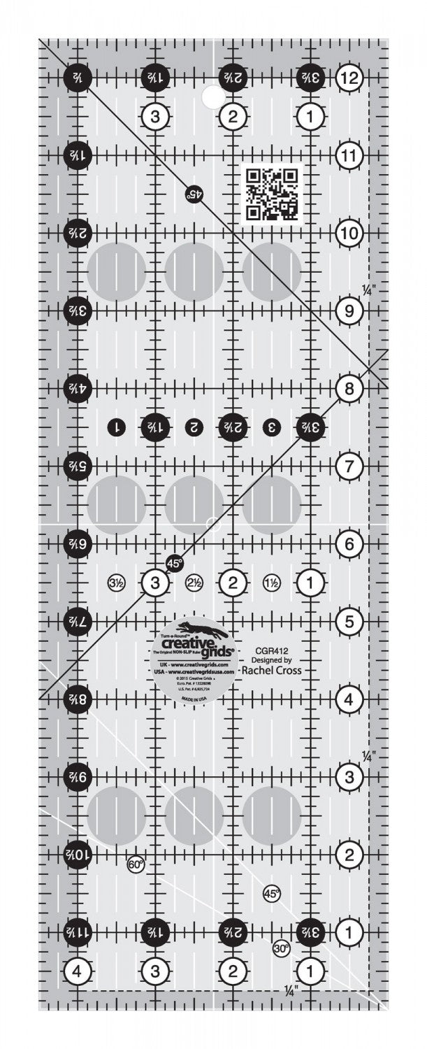 Creative Grids 4.5x12.5" Ruler