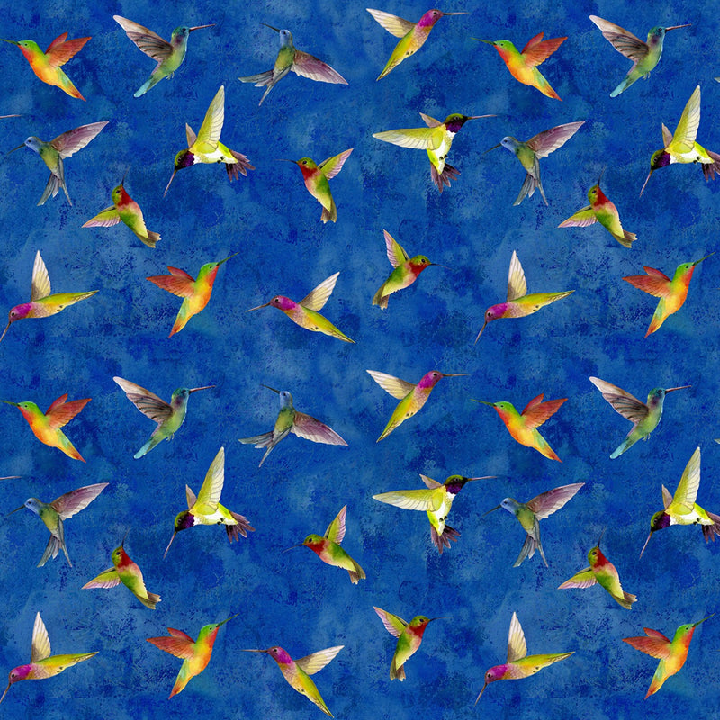 Zen - Hummingbirds - Royal Blue