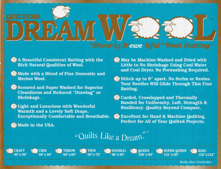 Quilters Dream Wool - Twin